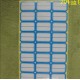 Weekly sticker / Blue color, 100 sheets